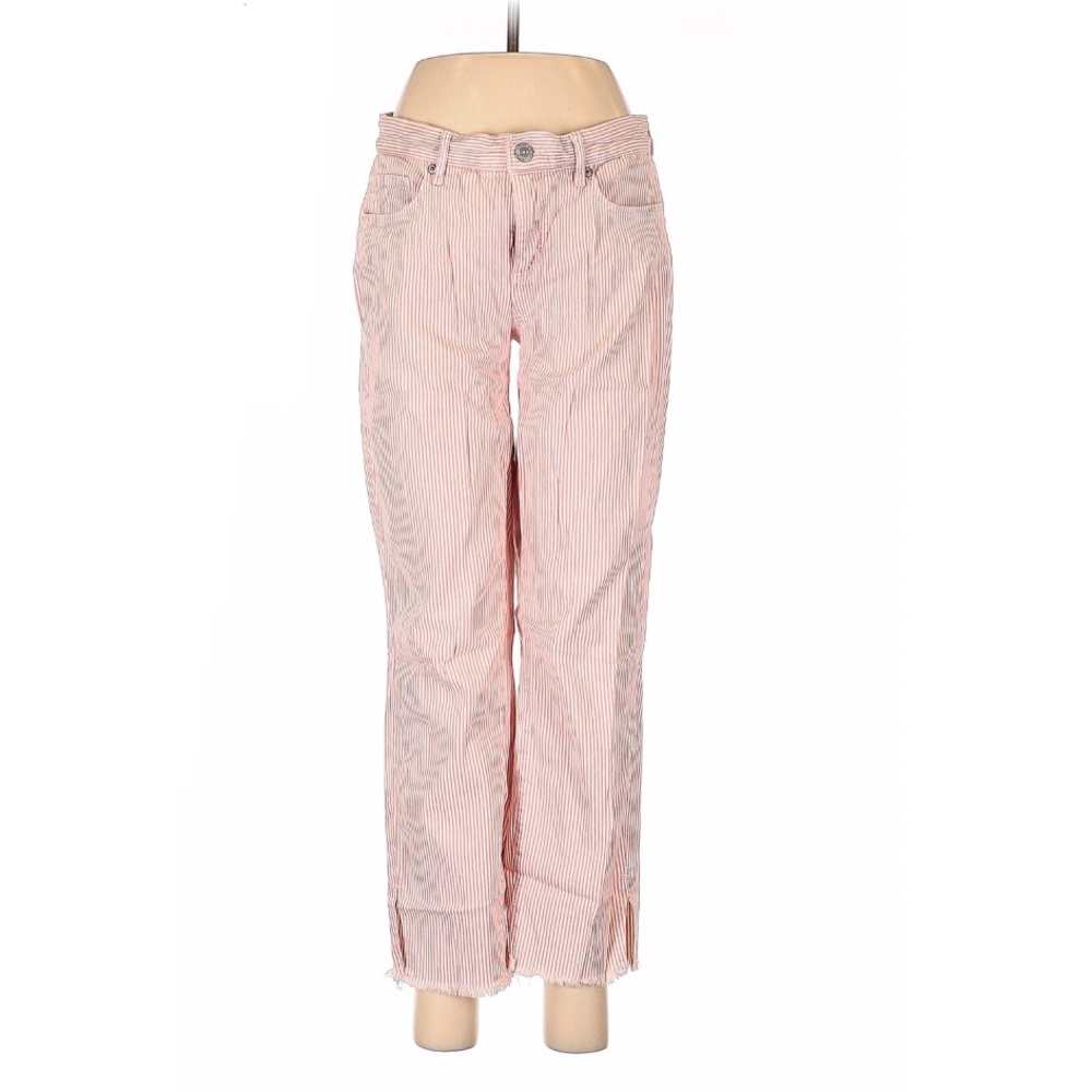Loft Pink Striped Pants